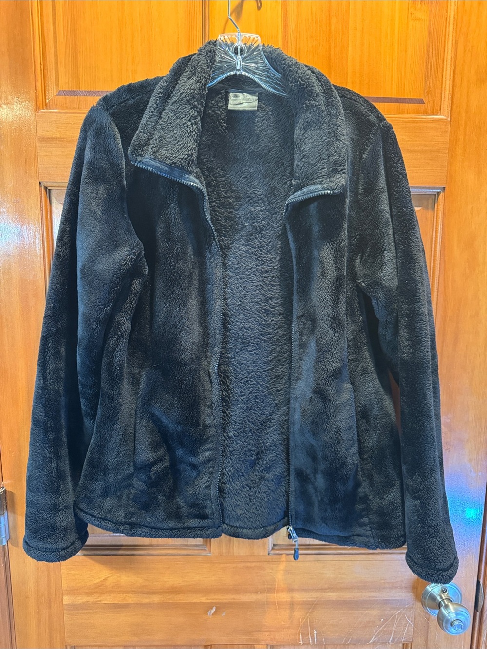 32 Degrees Heat Plush Faux Fur Fleece Full Zip Jacket Classic Cozy Layer Medium